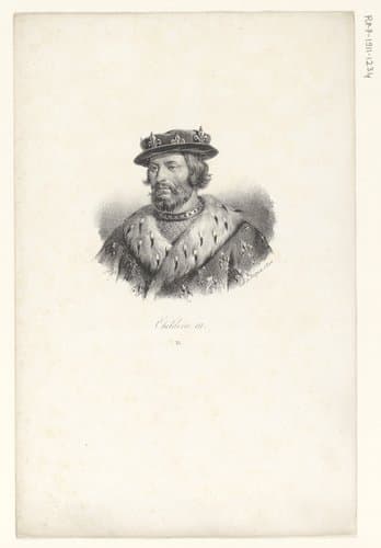 Portret van Childerik III by anonymous; veuve Delpech (Naudet)