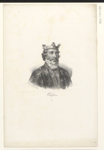 Portret van koning Chilperik I by anonymous; veuve Delpech (Naudet)