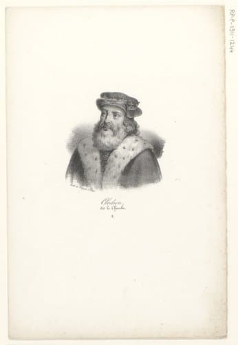 Portret van Chlodio by anonymous; veuve Delpech (Naudet)