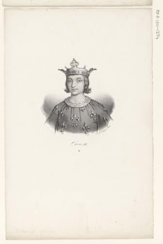 Portret van koning Clovis III by anonymous; veuve Delpech (Naudet)