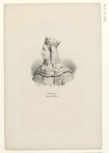 Portret van Constance van Arles by anonymous; veuve Delpech (Naudet)