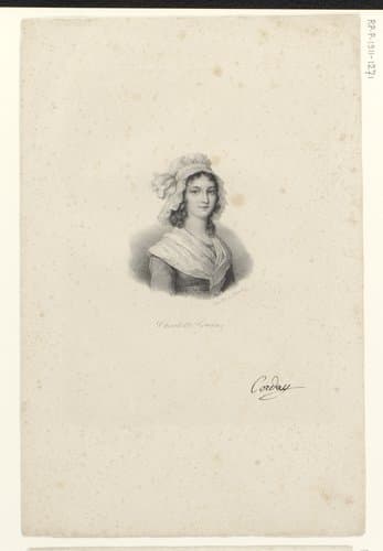Charlotte Corday by anonymous; veuve Delpech (Naudet)