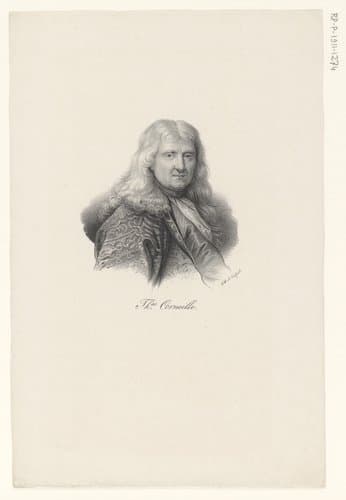 Portret van Thomas Corneille by anonymous; veuve Delpech (Naudet)