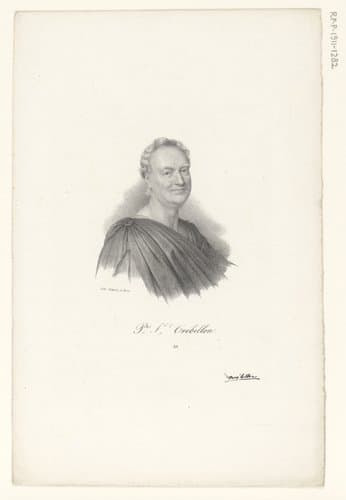 Portret van Prosper Jolyot de Crébillon by anonymous; veuve Delpech (Naudet)