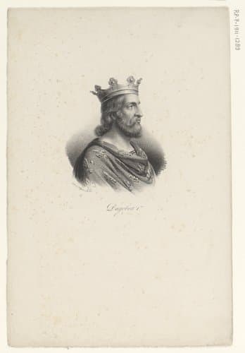 Portret van koning Dagobert I by anonymous; veuve Delpech (Naudet)