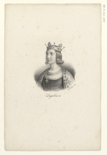 Portret van koning Dagobert II by anonymous; veuve Delpech (Naudet)