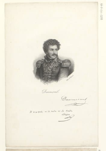 Portret van Pierre Daumesnil by anonymous; veuve Delpech (Naudet)