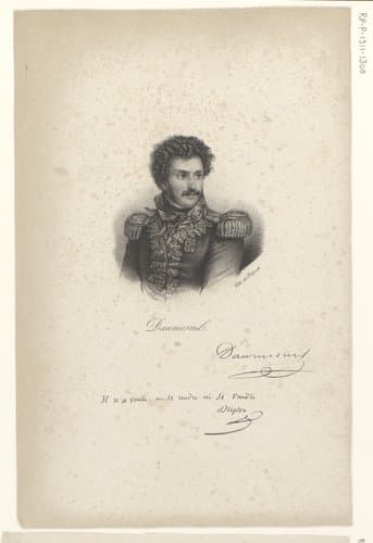 Portret van Pierre Daumesnil by anonymous; veuve Delpech (Naudet)
