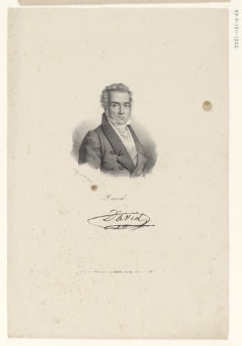 Portret van Jacques-Louis David by anonymous; veuve Delpech (Naudet)
