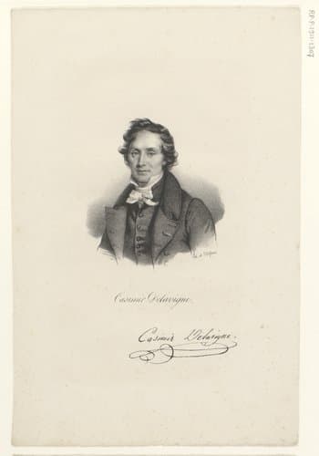 Portret van Casimir Delavigne by anonymous; veuve Delpech (Naudet)