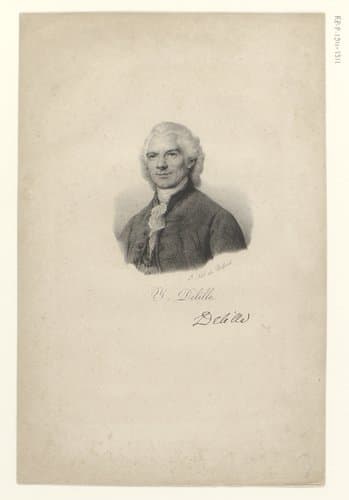 Portret van Jacques Delille by anonymous; veuve Delpech (Naudet)