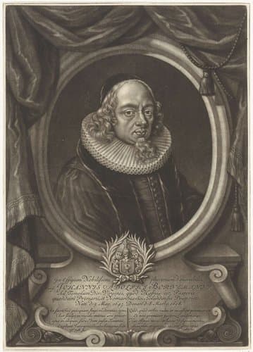 Portret van Johann Adolph Bornemann by Gerard Valck