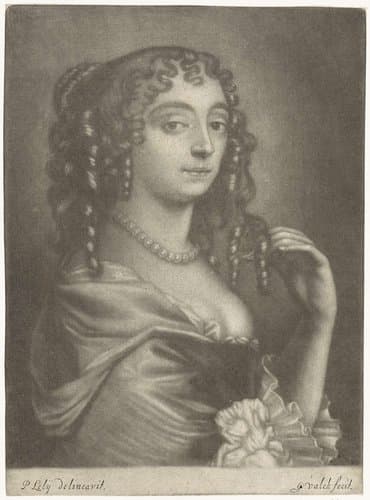 Portret van Barbara Villiers hertogin van Cleveland by Gerard Valck