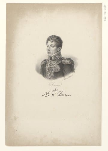 Portret van Géraud Christophe Michel Duroc by anonymous; veuve Delpech (Naudet)