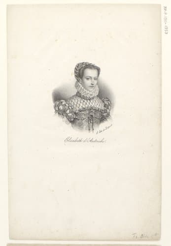 Portret van Elisabeth van Oostenrijk by anonymous; veuve Delpech (Naudet)