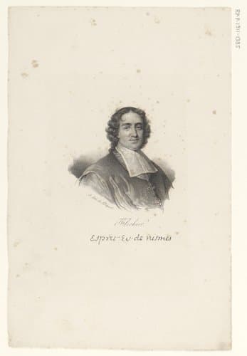 Portret van Esprit Fléchier by anonymous; veuve Delpech (Naudet)