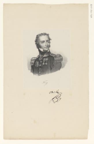 Portret van Maximilien Sébastien Foy by anonymous; veuve Delpech (Naudet)