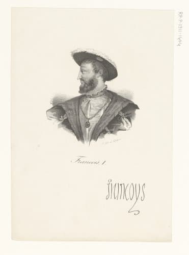Portret van Frans I van Frankrijk by anonymous; veuve Delpech (Naudet)