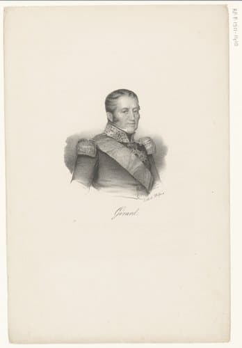 Portret van Étienne Maurice Gérard by anonymous; veuve Delpech (Naudet)