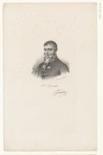Portret van Louis Stanislas de Girardin by anonymous; veuve Delpech (Naudet)