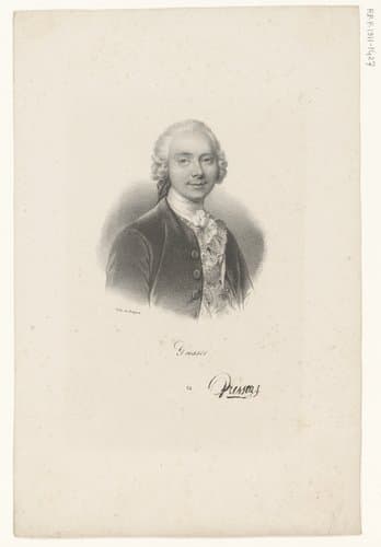 Portret van Jean-Baptiste Gresset by anonymous; veuve Delpech (Naudet)