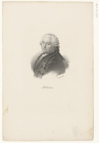 Portret van Claude-Adrien Helvétius by anonymous; veuve Delpech (Naudet)