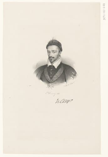 Portret van Hendrik III van Frankrijk by anonymous; veuve Delpech (Naudet)