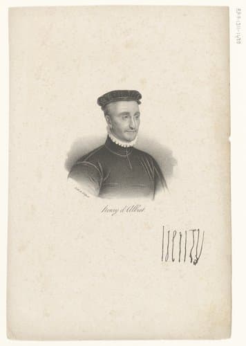 Portret van Hendrik II van Navarra by anonymous; veuve Delpech (Naudet)