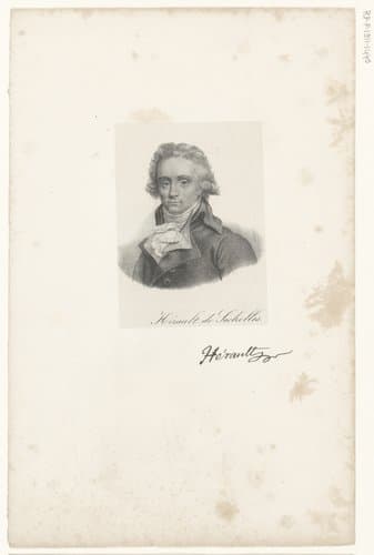 Portret van Marie-Jean Hérault de Séchelles by anonymous; veuve Delpech (Naudet)