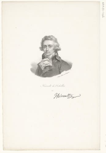 Portret van Marie-Jean Hérault de Séchelles by anonymous; veuve Delpech (Naudet)