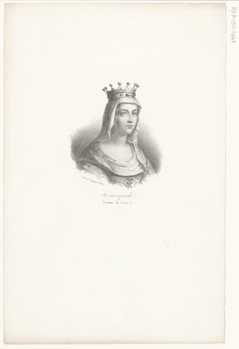 Portret van Ermengarde van Haspengouw by anonymous; veuve Delpech (Naudet)