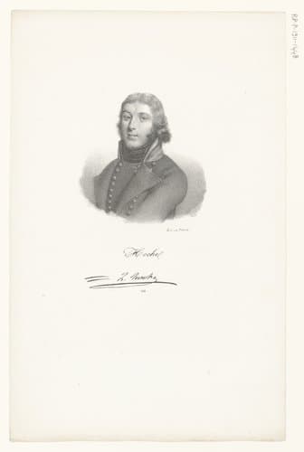 Portret van Lazare Hoche by anonymous; veuve Delpech (Naudet)