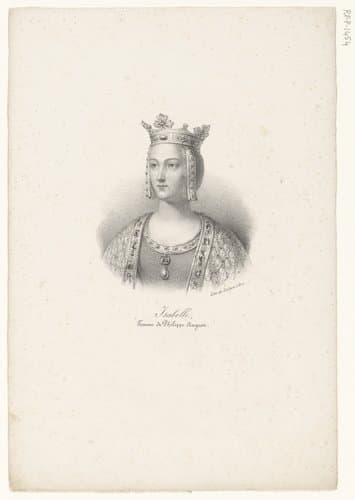 Portret van Isabella van Henegouwen by anonymous; veuve Delpech (Naudet)