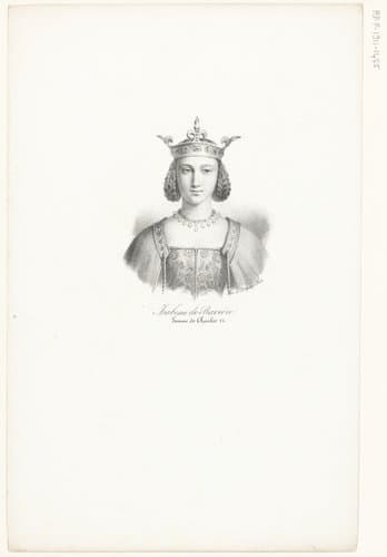 Portret van Isabella van Beieren by anonymous; veuve Delpech (Naudet)