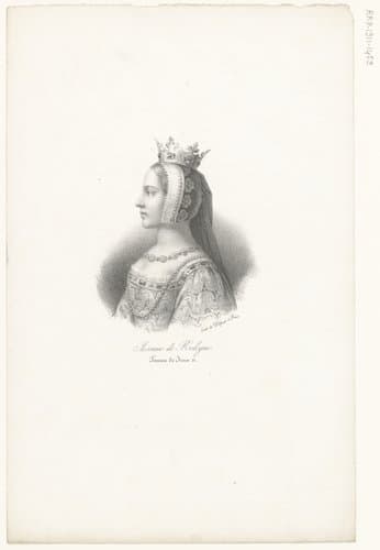 Portret van Johanna I van Auvergne by anonymous; veuve Delpech (Naudet)