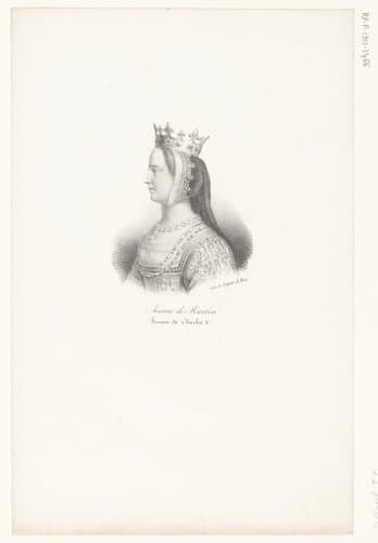 Jeanne de Bourbon, femme de Charles V by anonymous; veuve Delpech (Naudet)