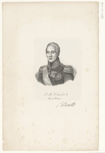 Portret van Karel X van Frankrijk by anonymous; veuve Delpech (Naudet)