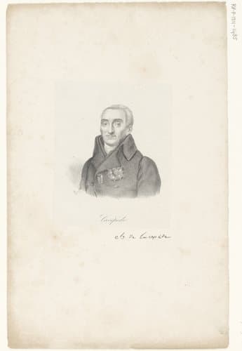 Portret van Bernard-Germain de Lacépède by anonymous; veuve Delpech (Naudet)