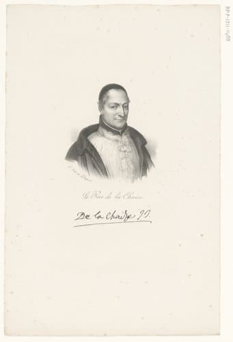 Portret van François d'Aix de La Chaise by anonymous; veuve Delpech (Naudet)