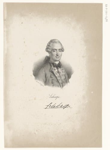 Portret van Jean-François de La Harpe by anonymous; veuve Delpech (Naudet)