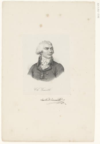 Portret van Charles-Malo-François de Lameth by anonymous; veuve Delpech (Naudet)