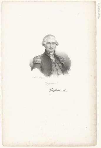Portret van Jean-François de La Pérouse by anonymous; veuve Delpech (Naudet)
