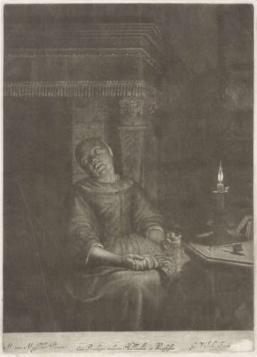 Slapende vrouw by Gerard Valck