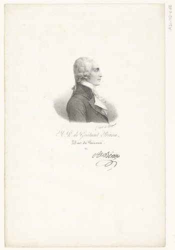 Portret van Armand-Louis de Gontaut Biron by anonymous; veuve Delpech (Naudet)