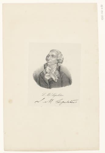 Portret van Louis-Michel Lepeletier de Saint-Fargeau by anonymous; veuve Delpech (Naudet)