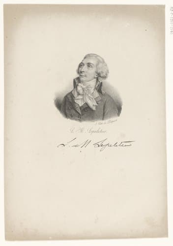 Portret van Louis-Michel Lepeletier de Saint-Fargeau by anonymous; veuve Delpech (Naudet)