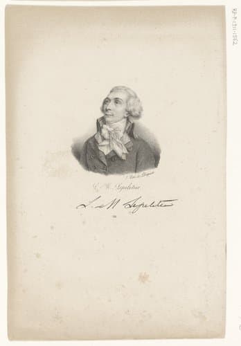 Portret van Louis-Michel Lepeletier de Saint-Fargeau by anonymous; veuve Delpech (Naudet)