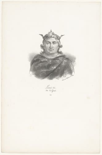 Portret van Lodewijk VI van Frankrijk by anonymous; veuve Delpech (Naudet)