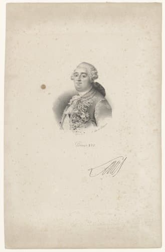 Portret van Lodewijk XVI van Frankrijk by anonymous; veuve Delpech (Naudet)