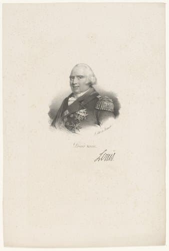 Portret van Lodewijk XVIII van Frankrijk by anonymous; veuve Delpech (Naudet)